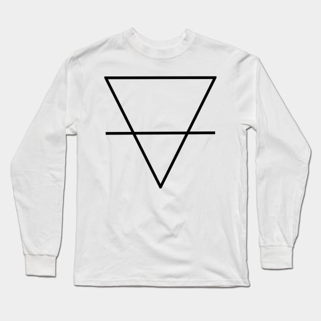 Earth Element Symbol Long Sleeve T-Shirt by luckylucy